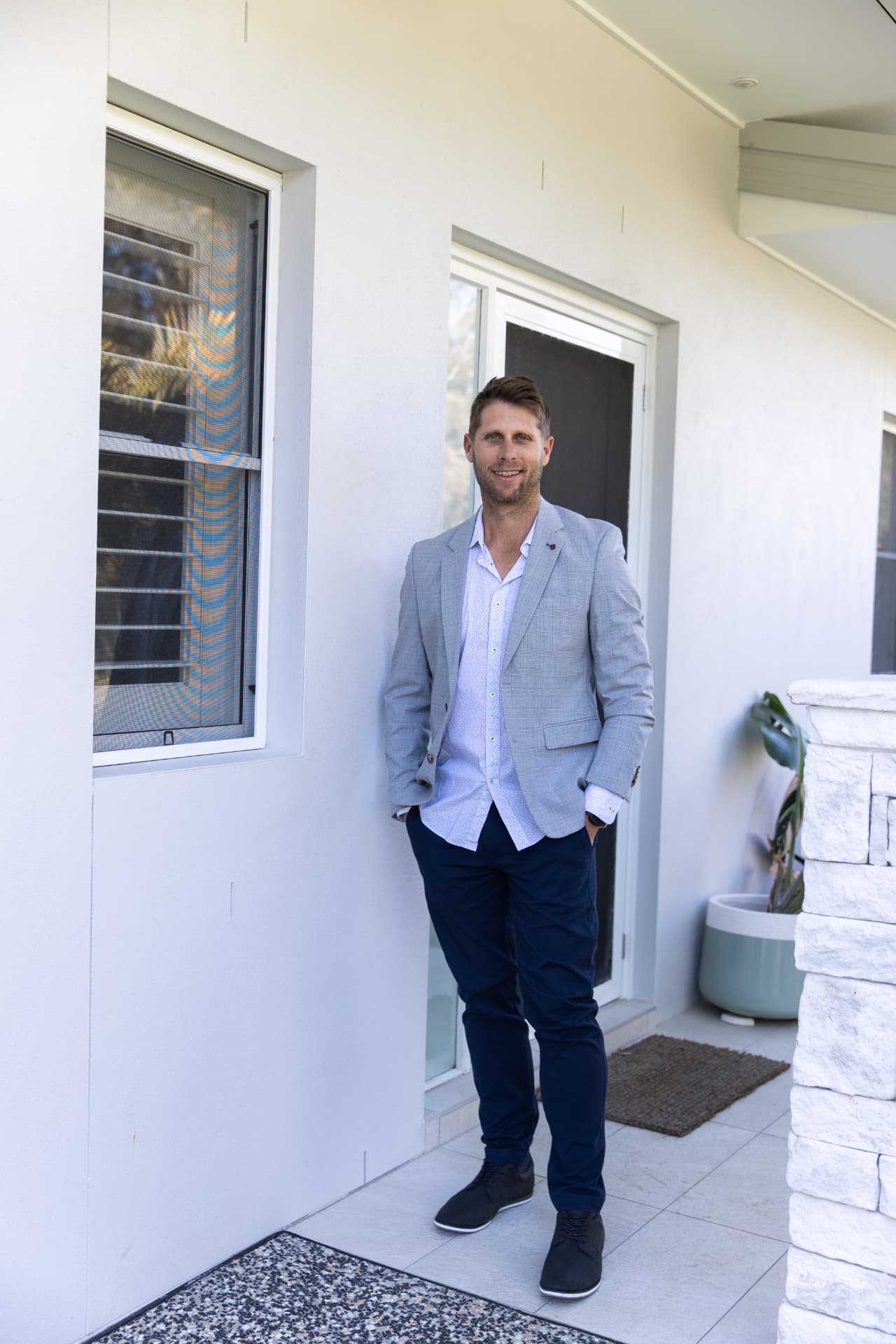 Jim Morrison outside a Coffs Coast home