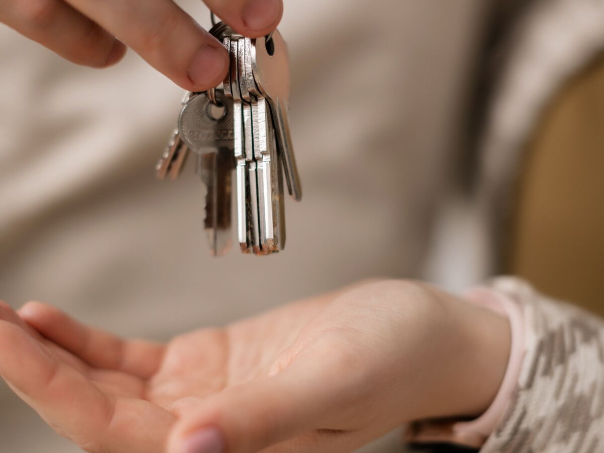 Handing over the keys to a new home